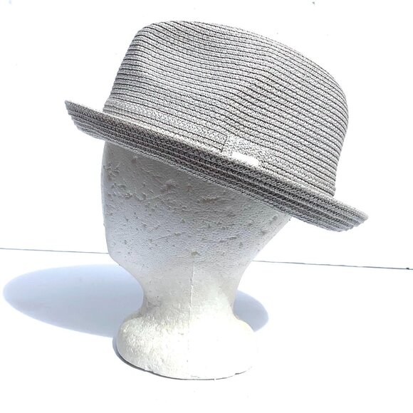 Bailey of Hollywood “Billy” Braided Trilby Fedora, Light Grey Large - Picture 5 of 9